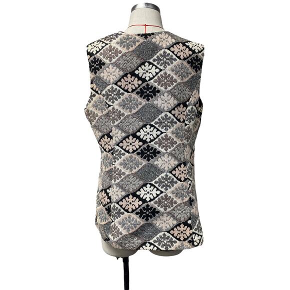 Vintage Alex Colman CA Womens Tapestry Button Up Vest - Picture 7 of 8